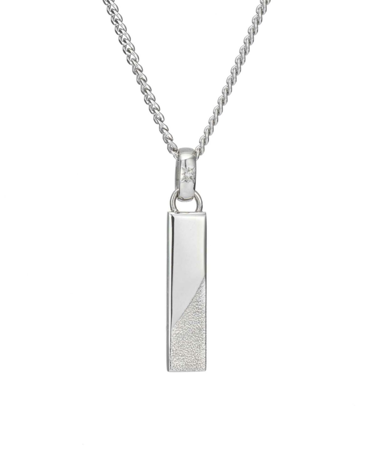 【ONLINE STORE 限定】“SAND”プレートネックレスネックレス（ダイヤモンドplus）/サージカルステンレス（金属アレルギー対応）