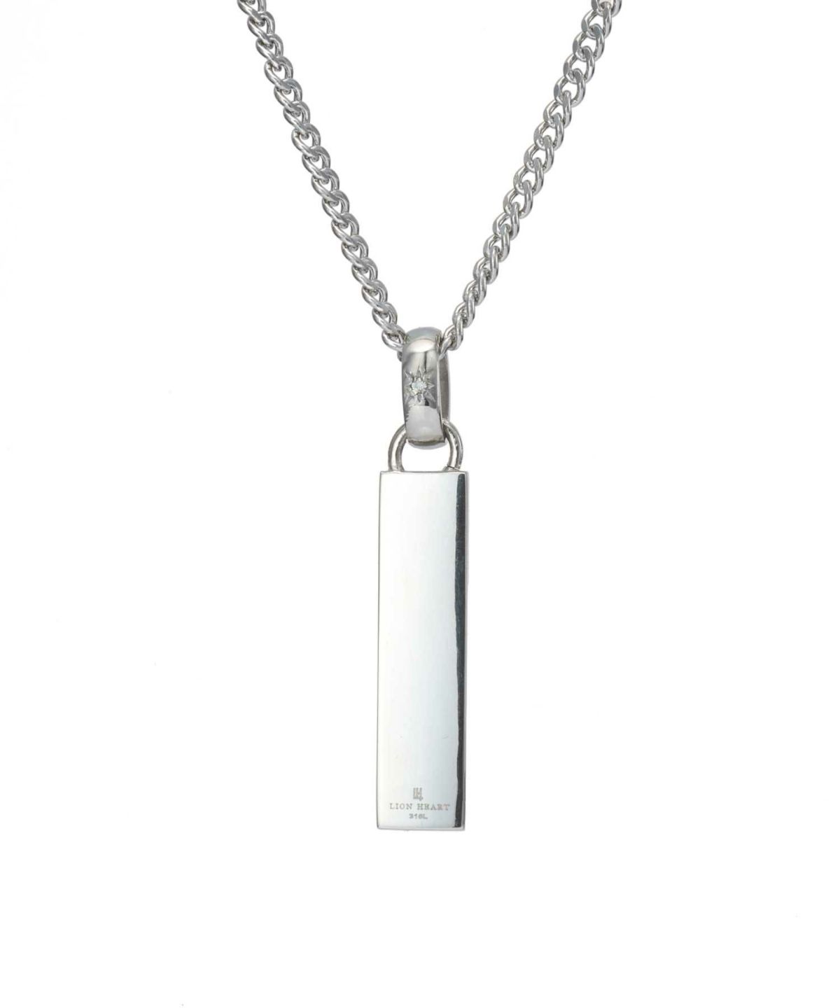 【ONLINE STORE 限定】“SAND”プレートネックレスネックレス（ダイヤモンドplus）/サージカルステンレス（金属アレルギー対応）