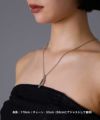 【ONLINE STORE 限定】“SAND”プレートネックレスネックレス（ダイヤモンドplus）/サージカルステンレス（金属アレルギー対応）
