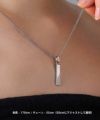 【ONLINE STORE 限定】“SAND”プレートネックレスネックレス（ダイヤモンドplus）/サージカルステンレス（金属アレルギー対応）