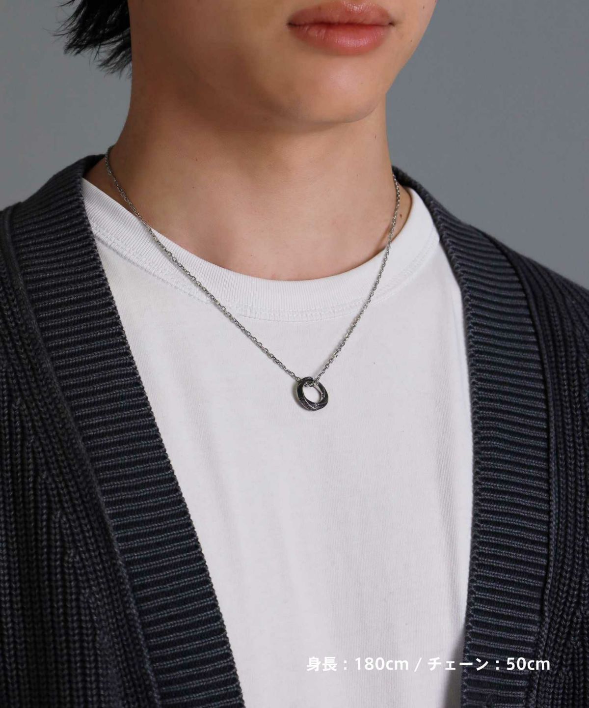 【限定展開】“HAWAIIAN”ネックレス/ツイストリング/サージカルステンレス（金属アレルギー対応）