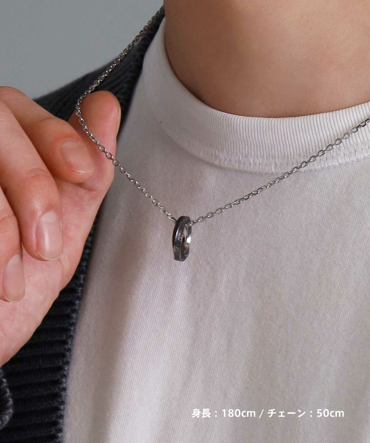 【限定展開】“HAWAIIAN”ネックレス/ツイストリング/サージカルステンレス（金属アレルギー対応）