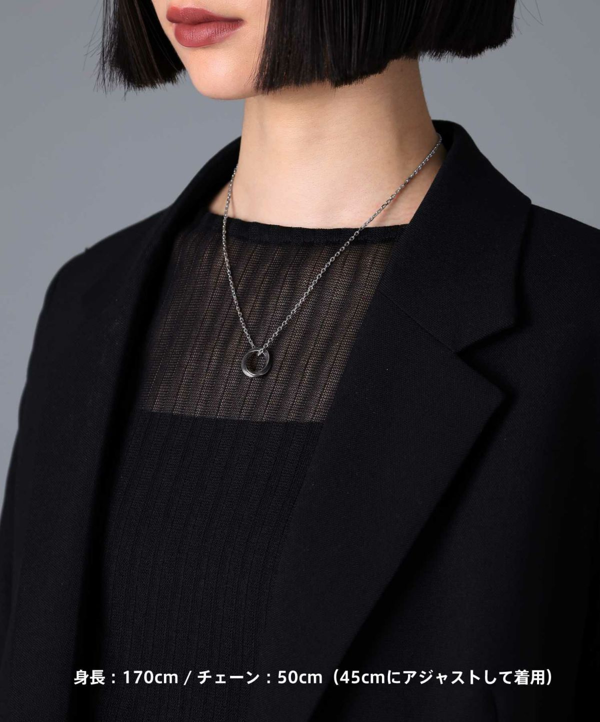 【限定展開】“HAWAIIAN”ネックレス/ツイストリング/サージカルステンレス（金属アレルギー対応）