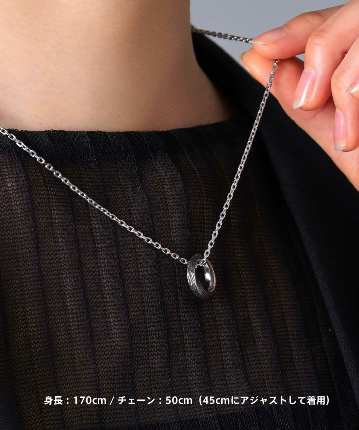 【限定展開】“HAWAIIAN”ネックレス/ツイストリング/サージカルステンレス（金属アレルギー対応）