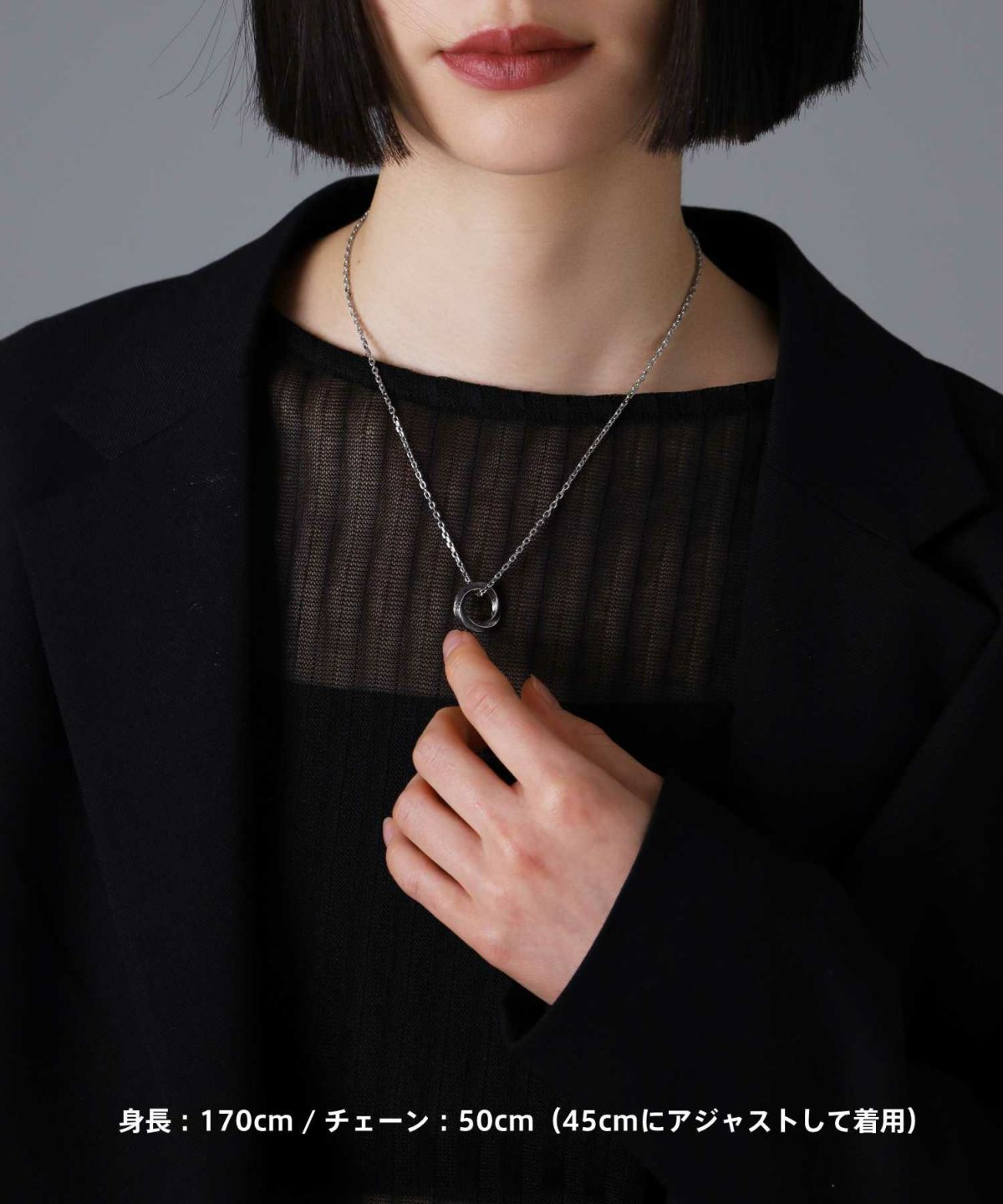 【限定展開】“HAWAIIAN”ネックレス/ツイストリング/サージカルステンレス（金属アレルギー対応）