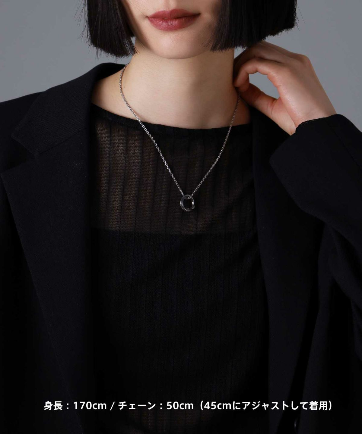 【限定展開】“HAWAIIAN”ネックレス/ツイストリング/サージカルステンレス（金属アレルギー対応）