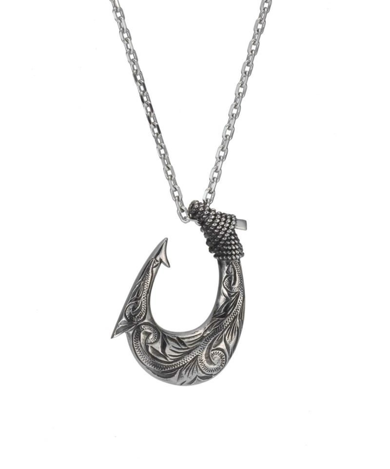 【限定展開】“HAWAIIAN”ネックレス/フィッシュフック/サージカルステンレス（金属アレルギー対応）