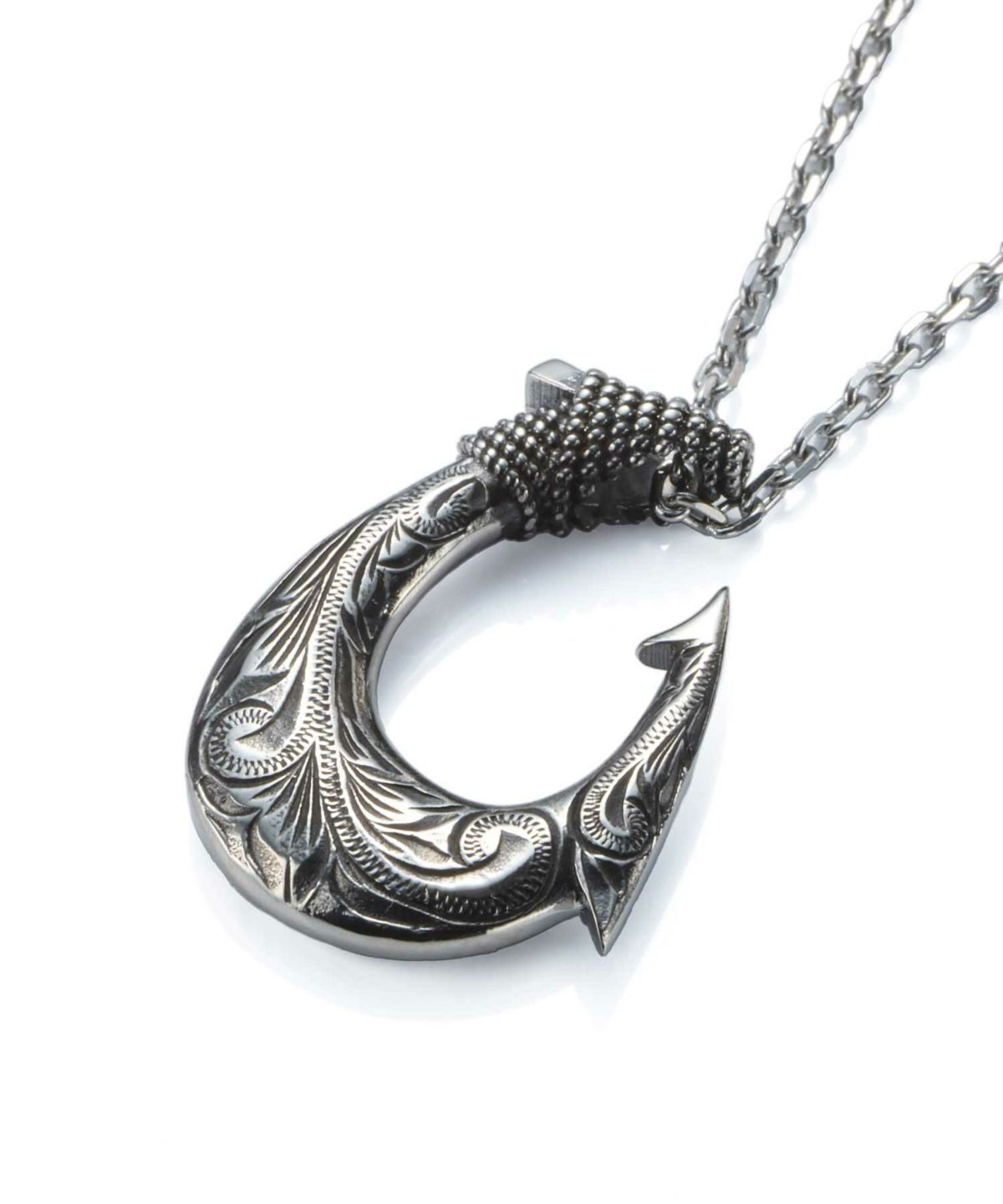 【限定展開】“HAWAIIAN”ネックレス/フィッシュフック/サージカルステンレス（金属アレルギー対応）