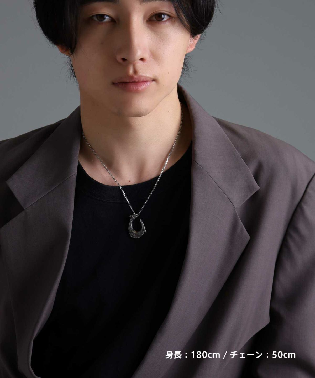 【限定展開】“HAWAIIAN”ネックレス/フィッシュフック/サージカルステンレス（金属アレルギー対応）