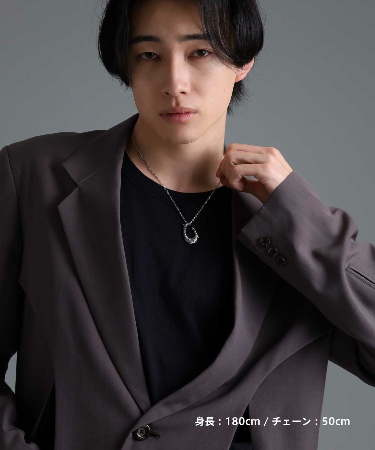 【限定展開】“HAWAIIAN”ネックレス/フィッシュフック/サージカルステンレス（金属アレルギー対応）