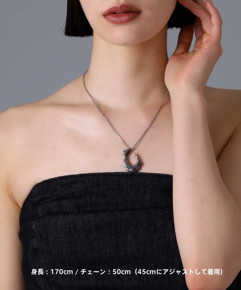 【限定展開】“HAWAIIAN”ネックレス/フィッシュフック/サージカルステンレス（金属アレルギー対応）