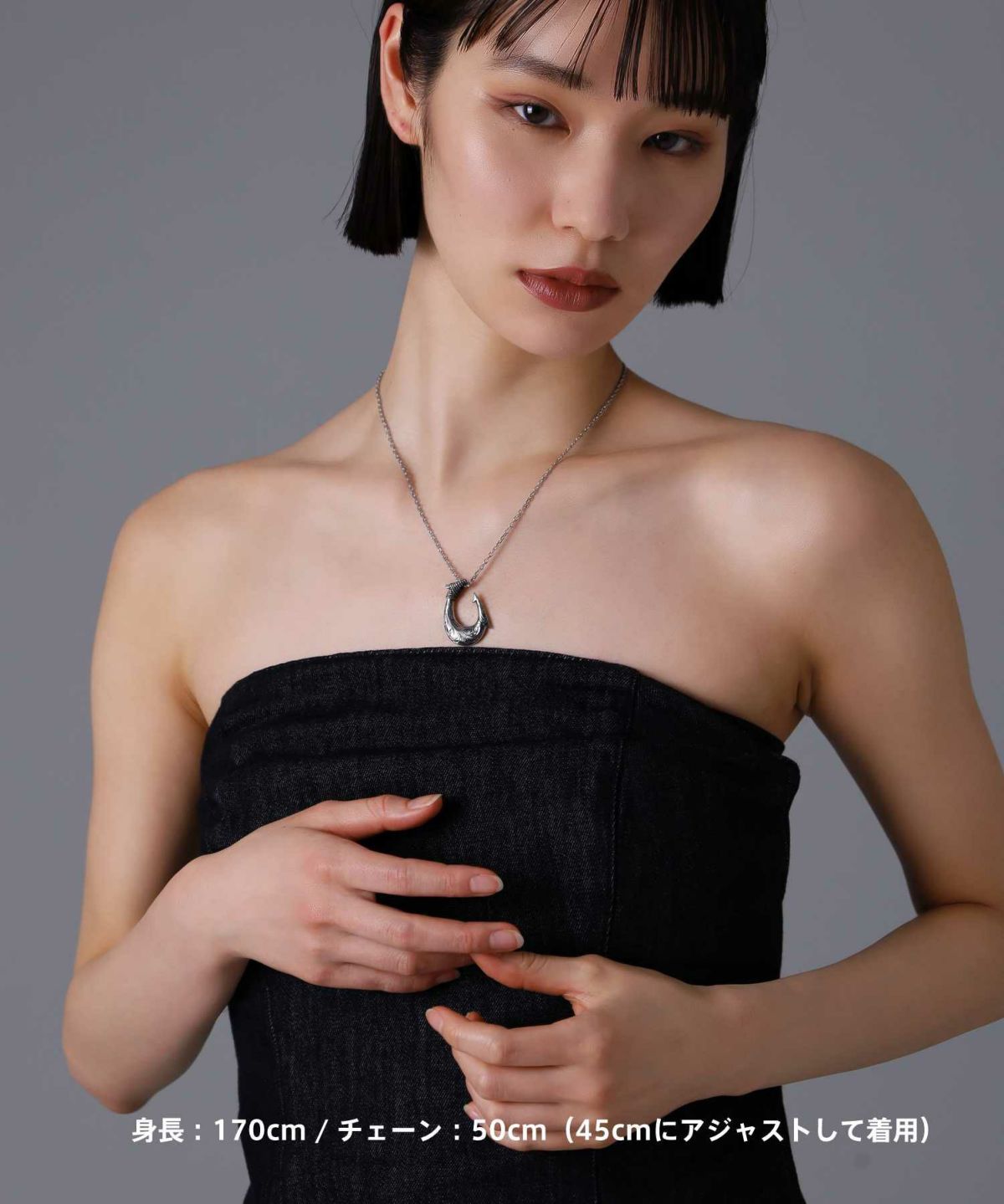 【限定展開】“HAWAIIAN”ネックレス/フィッシュフック/サージカルステンレス（金属アレルギー対応）