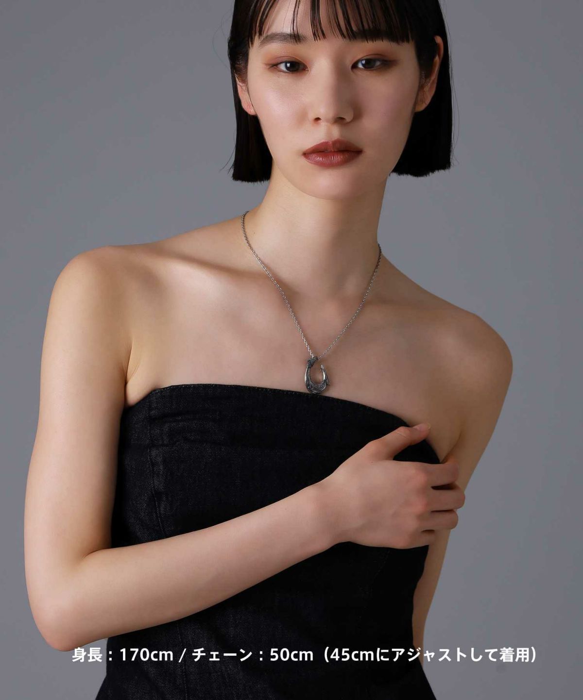 【限定展開】“HAWAIIAN”ネックレス/フィッシュフック/サージカルステンレス（金属アレルギー対応）