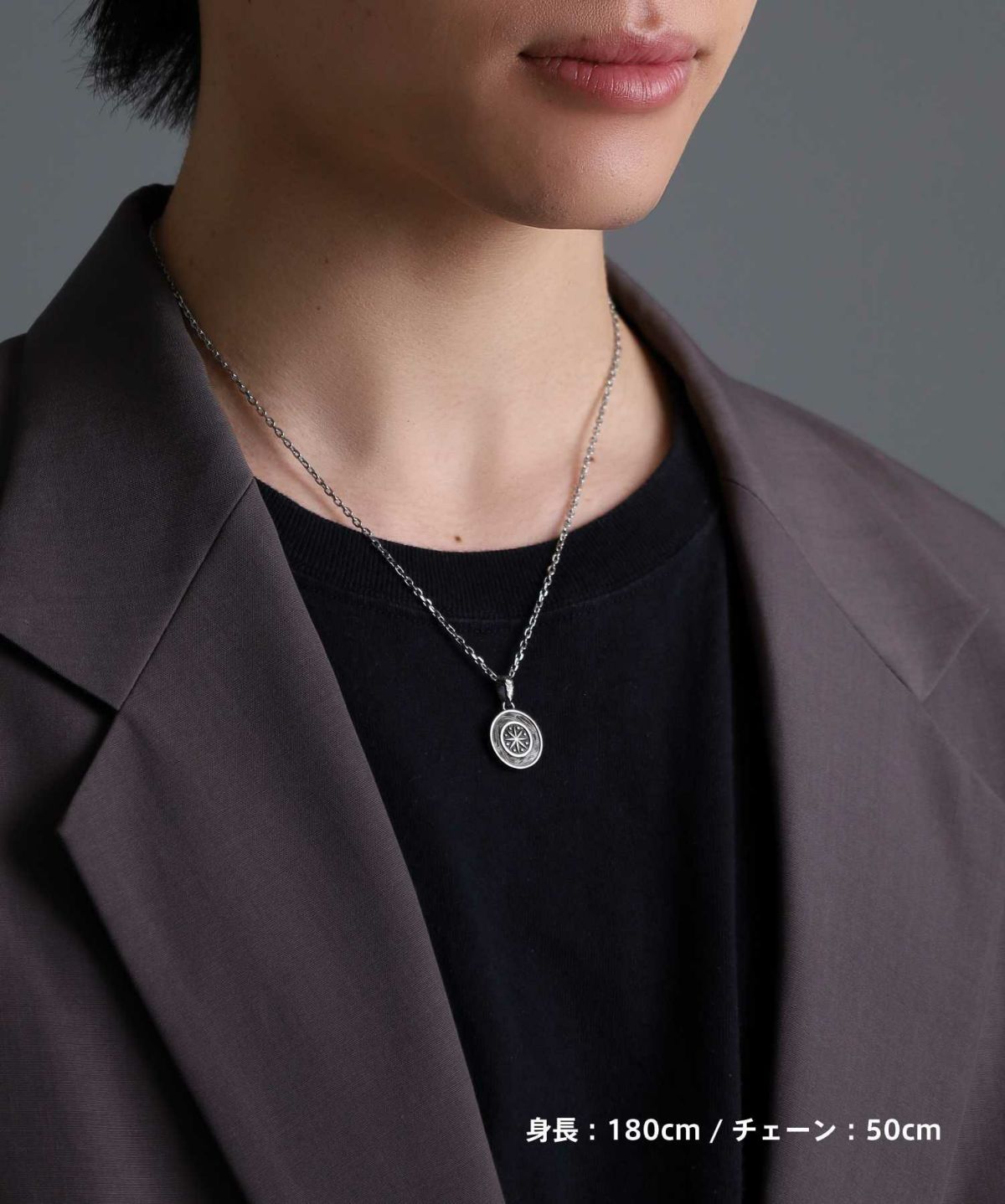 【限定展開】“HAWAIIAN”ネックレス/コンパス/サージカルステンレス（金属アレルギー対応）