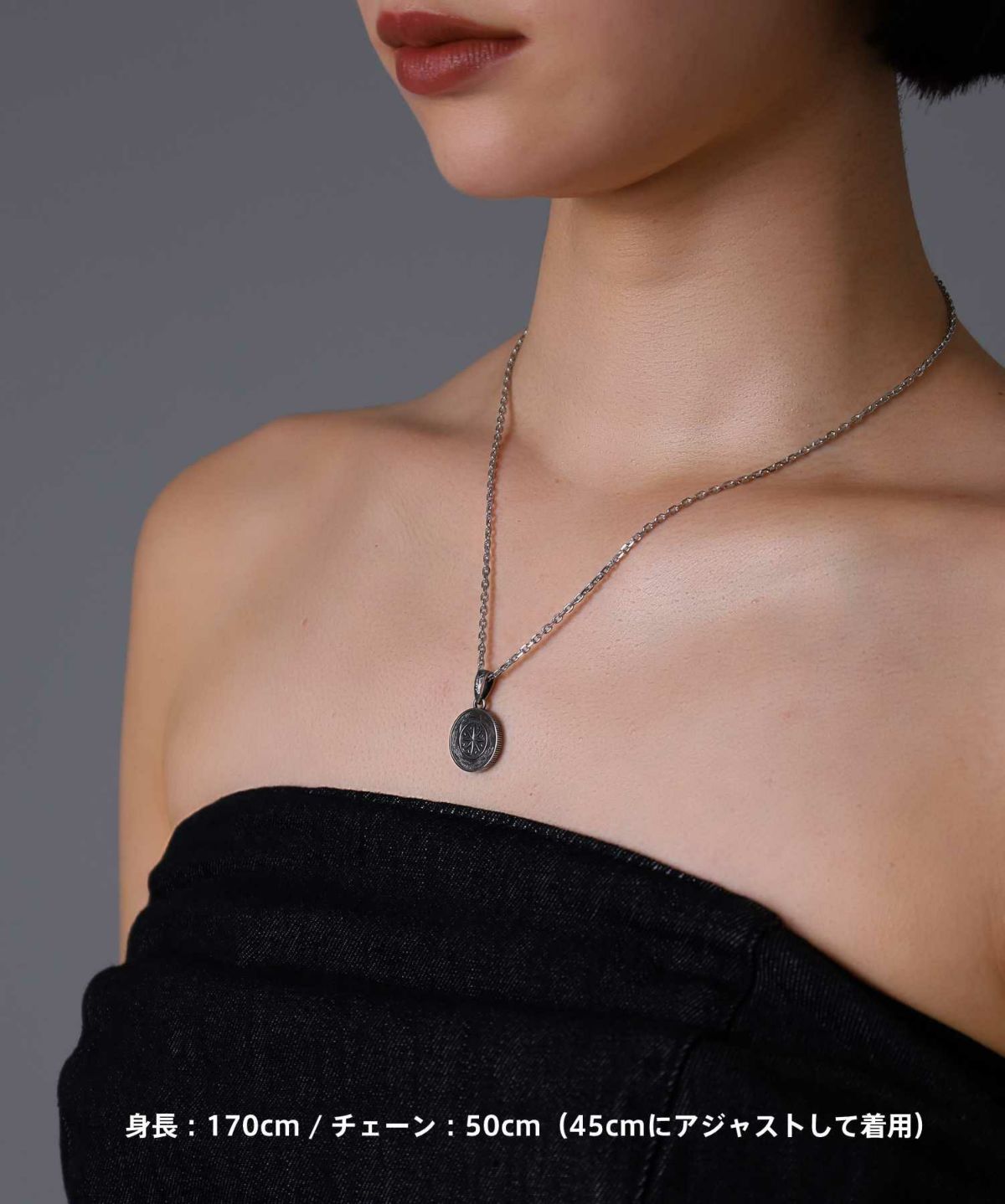 【限定展開】“HAWAIIAN”ネックレス/コンパス/サージカルステンレス（金属アレルギー対応）