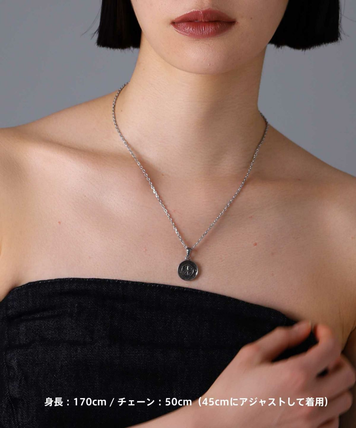 【限定展開】“HAWAIIAN”ネックレス/コンパス/サージカルステンレス（金属アレルギー対応）