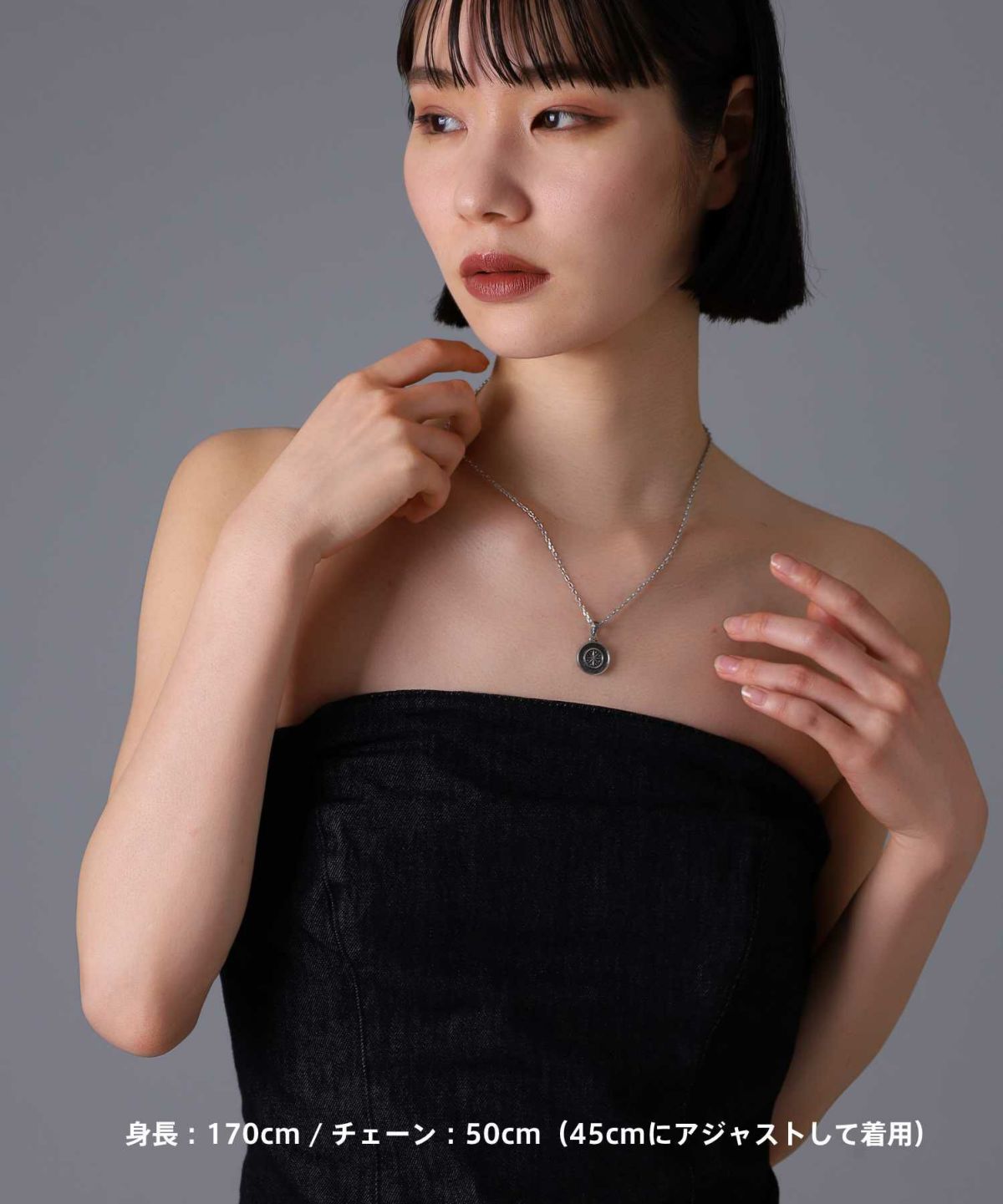 【限定展開】“HAWAIIAN”ネックレス/コンパス/サージカルステンレス（金属アレルギー対応）