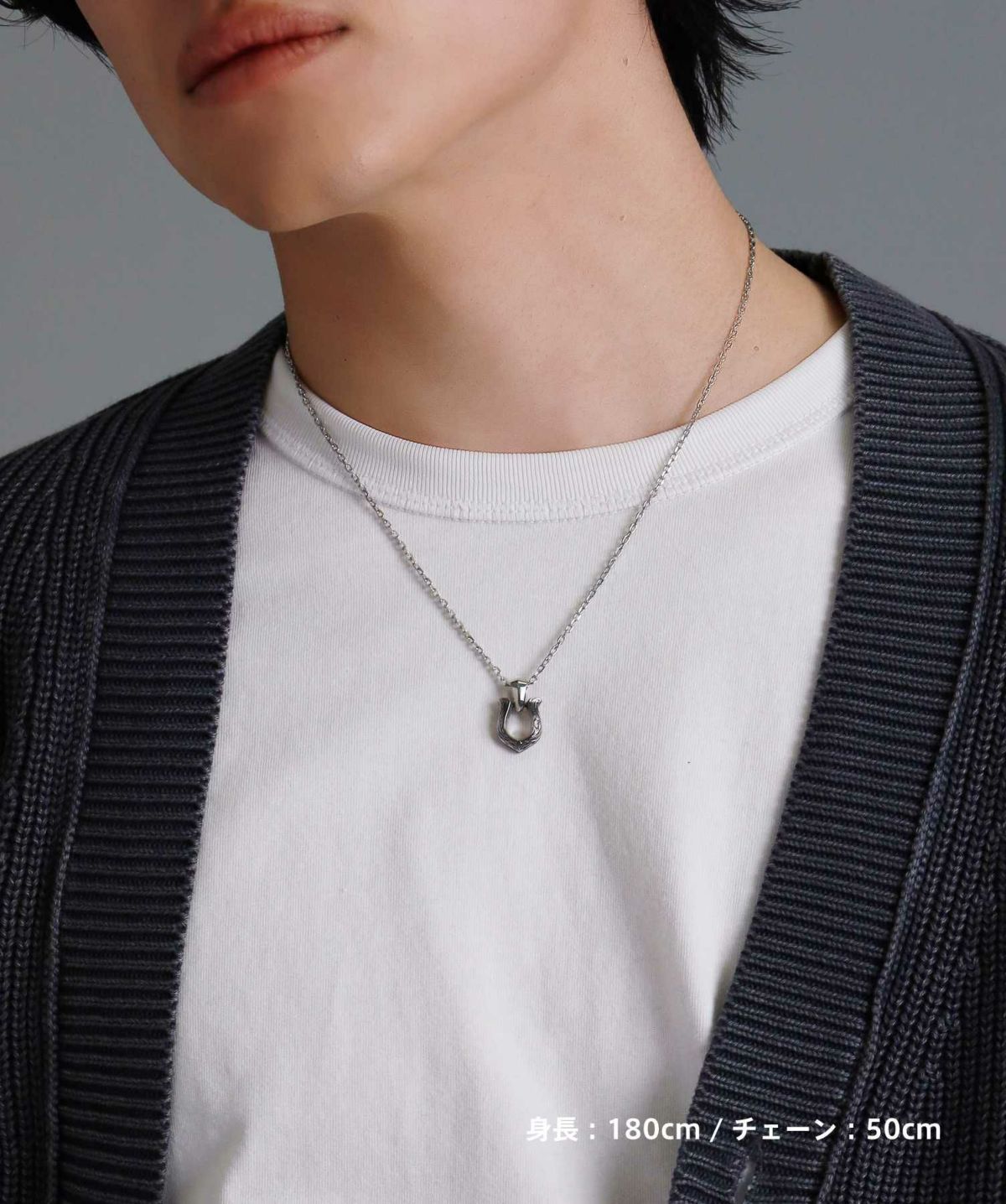 【限定展開】“HAWAIIAN”ネックレス/ホースシュー/サージカルステンレス（金属アレルギー対応）