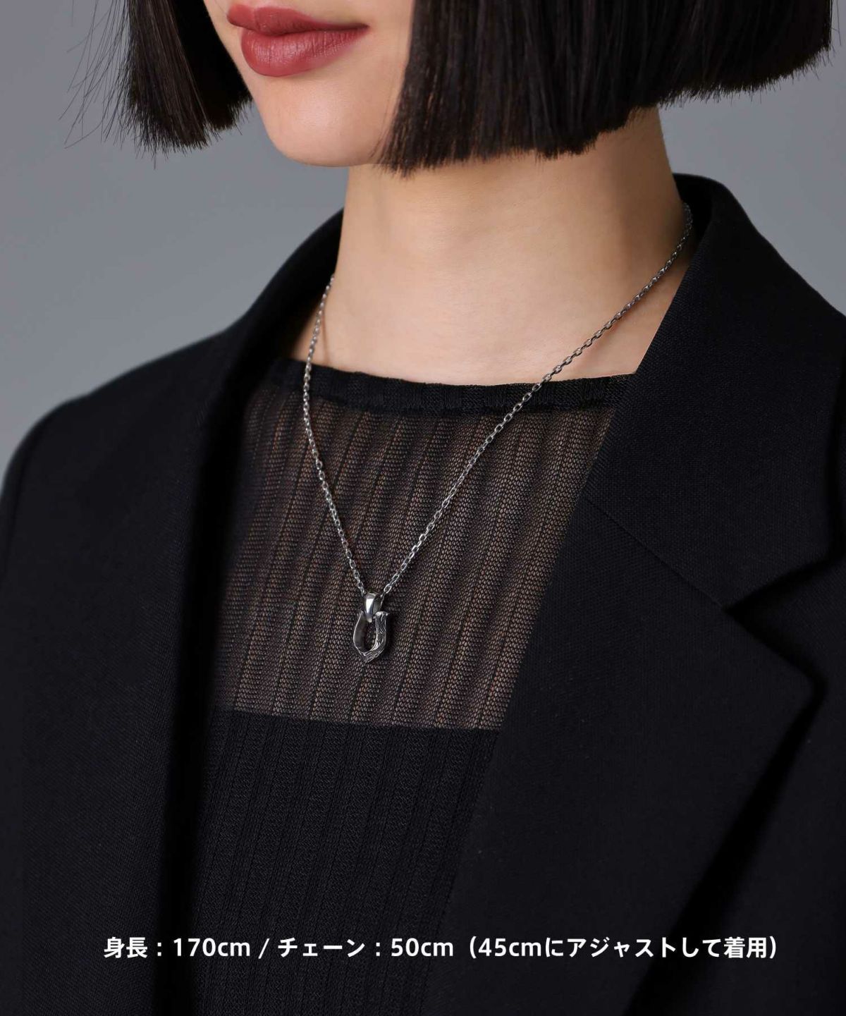 【限定展開】“HAWAIIAN”ネックレス/ホースシュー/サージカルステンレス（金属アレルギー対応）