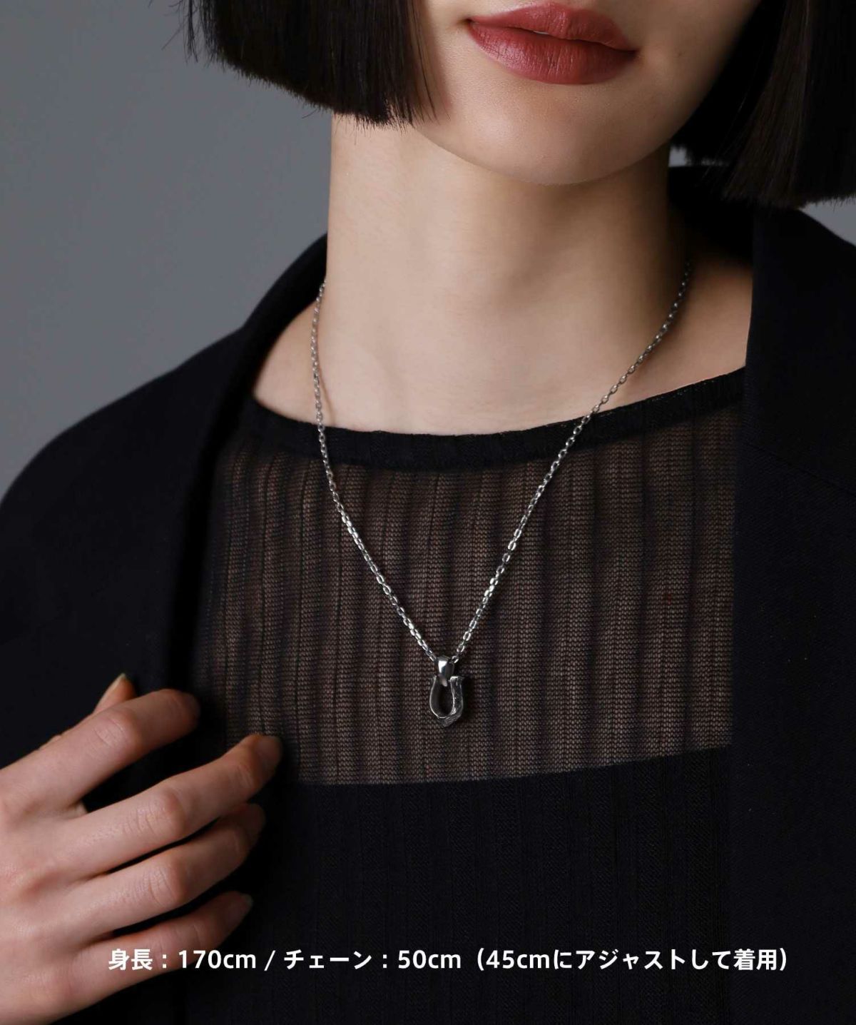 【限定展開】“HAWAIIAN”ネックレス/ホースシュー/サージカルステンレス（金属アレルギー対応）