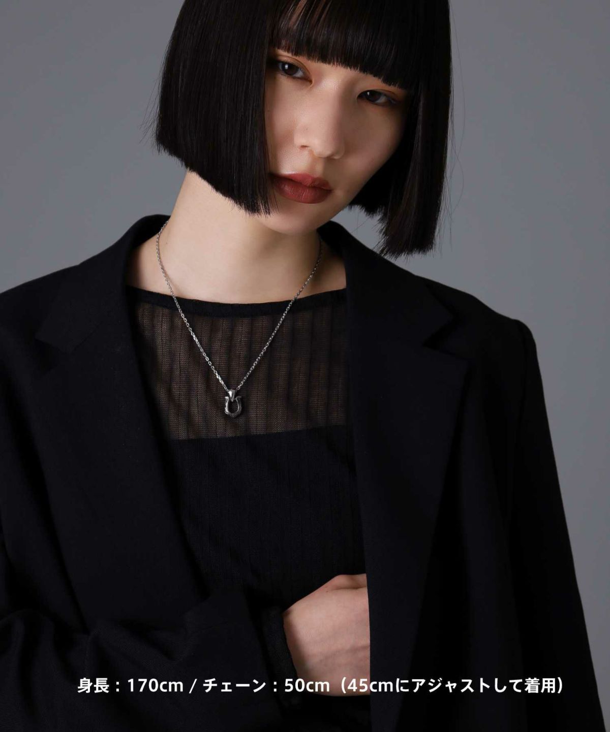 【限定展開】“HAWAIIAN”ネックレス/ホースシュー/サージカルステンレス（金属アレルギー対応）