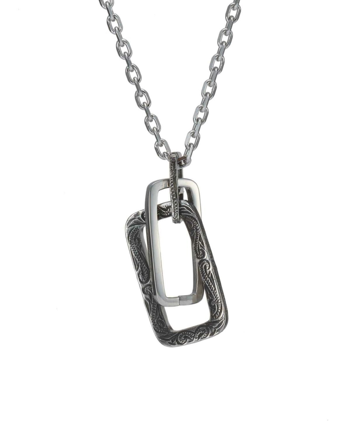 【限定展開】“HAWAIIAN”ネックレス/レクタングルライン/サージカルステンレス（金属アレルギー対応）