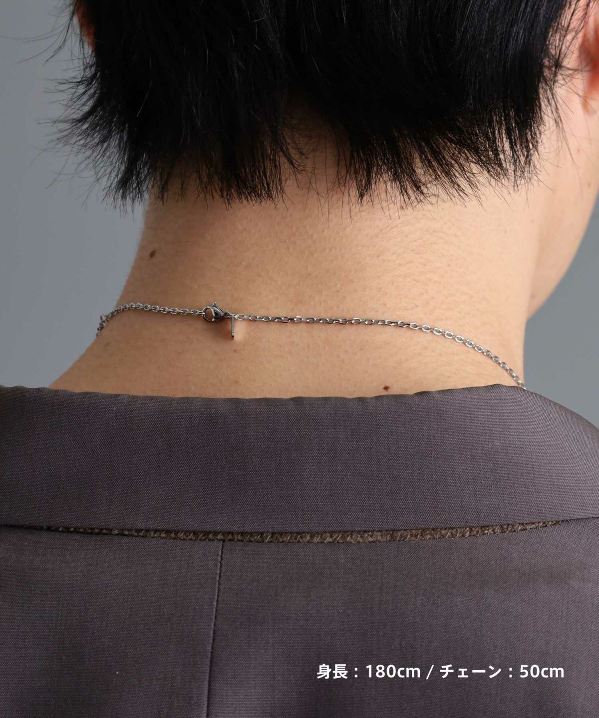 【限定展開】“HAWAIIAN”ネックレス/レクタングルライン/サージカルステンレス（金属アレルギー対応）