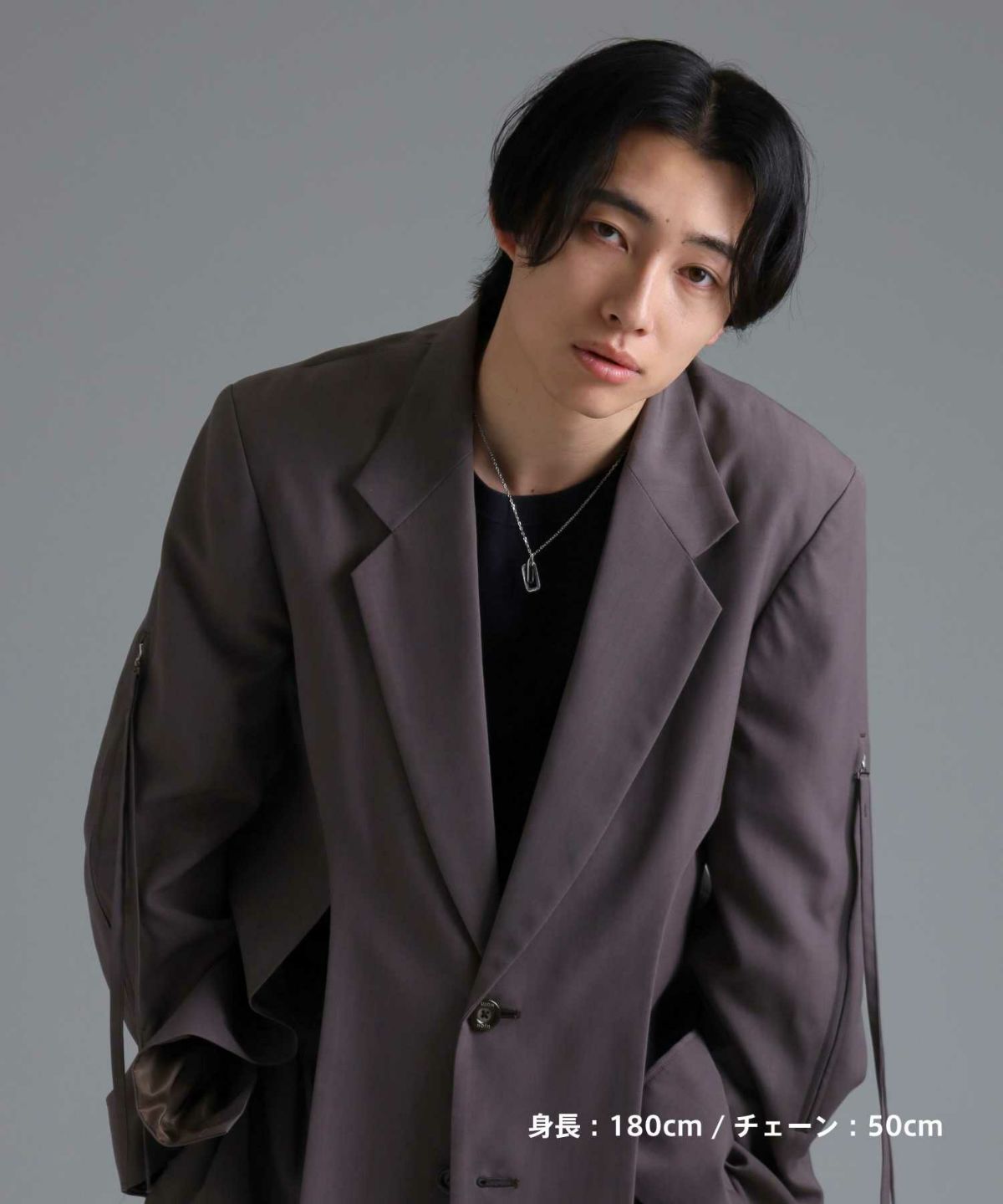 【限定展開】“HAWAIIAN”ネックレス/レクタングルライン/サージカルステンレス（金属アレルギー対応）