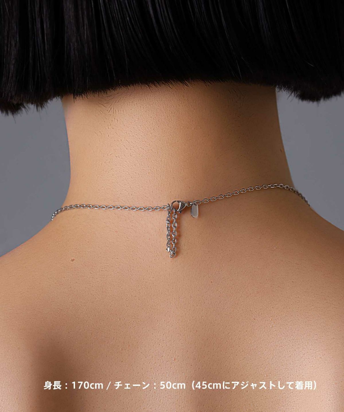 【限定展開】“HAWAIIAN”ネックレス/レクタングルライン/サージカルステンレス（金属アレルギー対応）