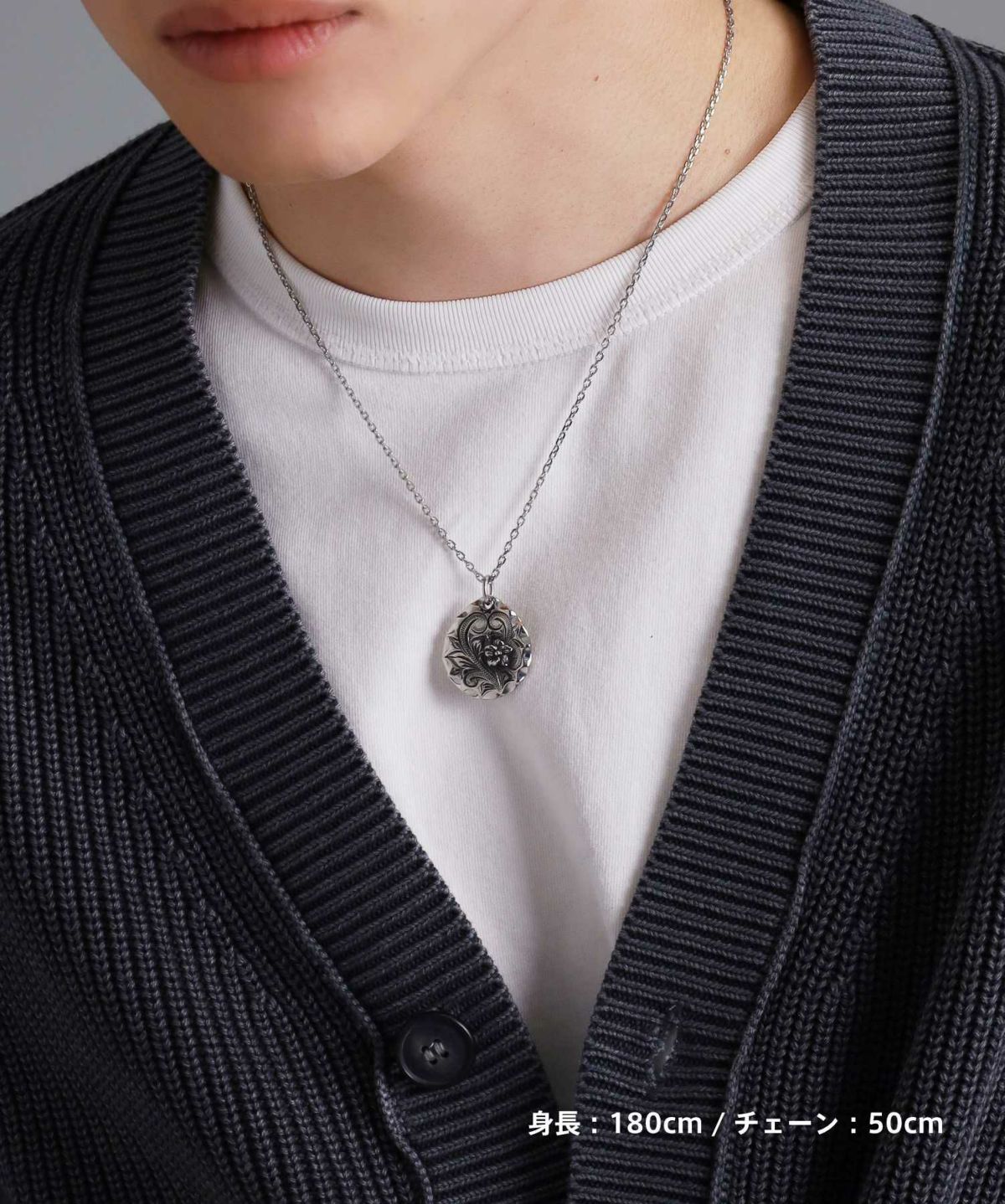 【限定展開】“HAWAIIAN”ネックレス/インゴットメダル/サージカルステンレス（金属アレルギー対応）