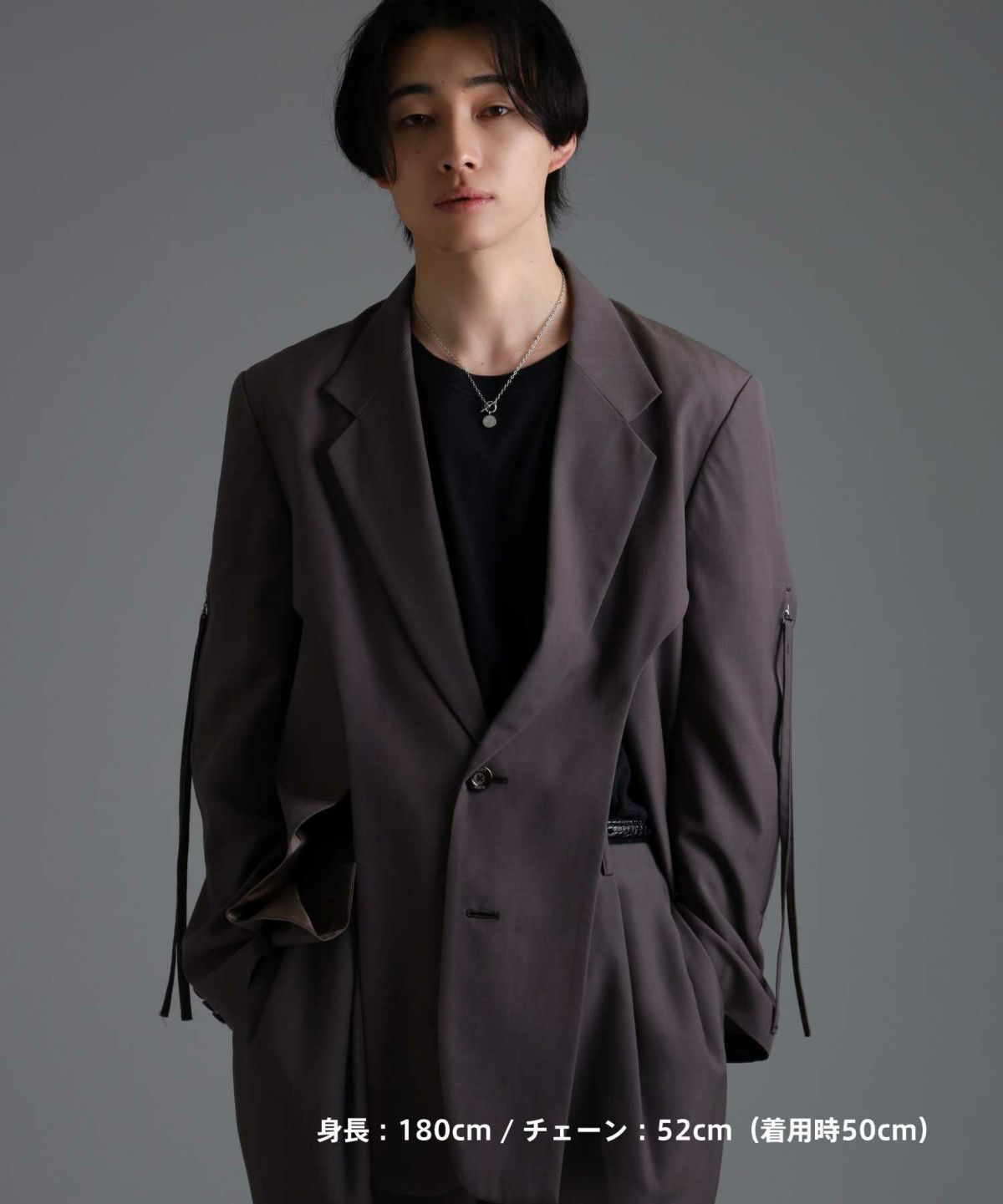 【限定展開】“LH-1”ロゴチャームネックレス/サージカルステンレス（金属アレルギー対応）