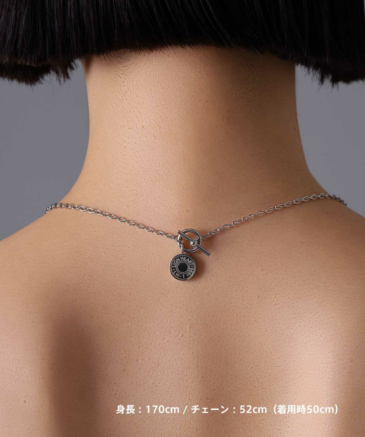 【限定展開】“LH-1”ロゴチャームネックレス/サージカルステンレス（金属アレルギー対応）