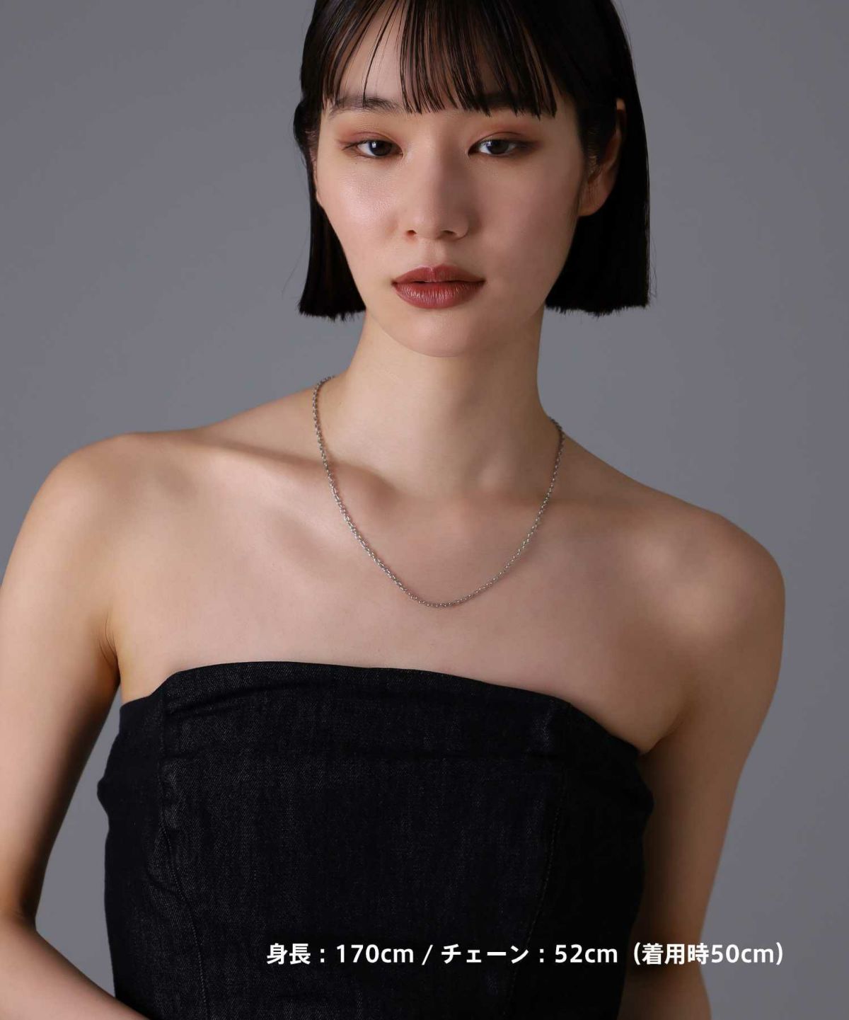 【限定展開】“LH-1”ロゴチャームネックレス/サージカルステンレス（金属アレルギー対応）