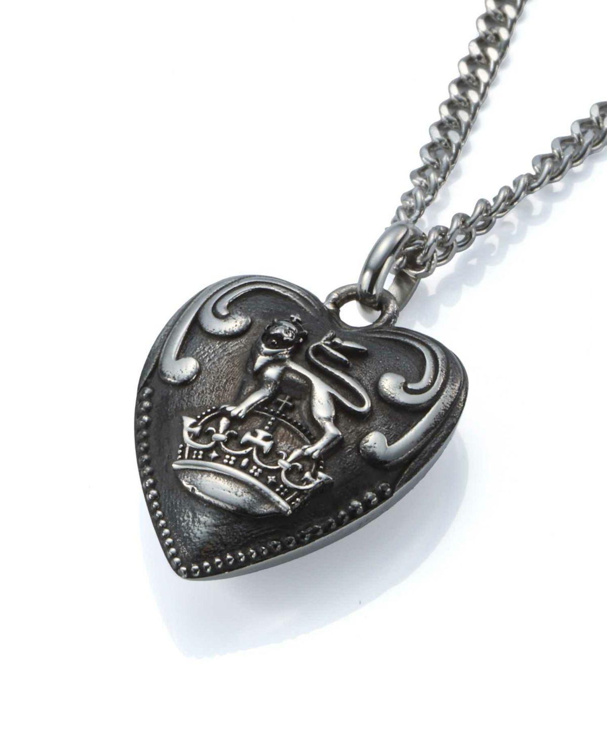 【限定展開】“LH-1”パフィーハートネックレス/サージカルステンレス（金属アレルギー対応）