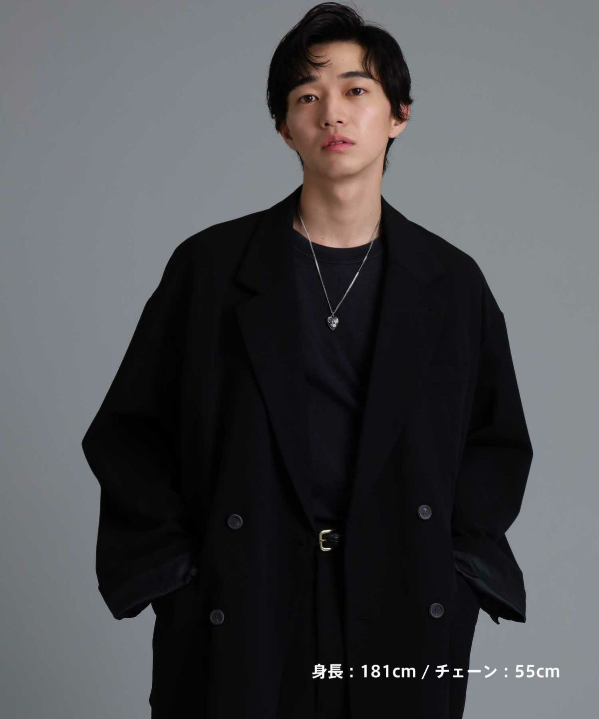 【限定展開】“LH-1”パフィーハートネックレス/サージカルステンレス（金属アレルギー対応）