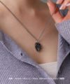 【限定展開】“LH-1”パフィーハートネックレス/サージカルステンレス（金属アレルギー対応）