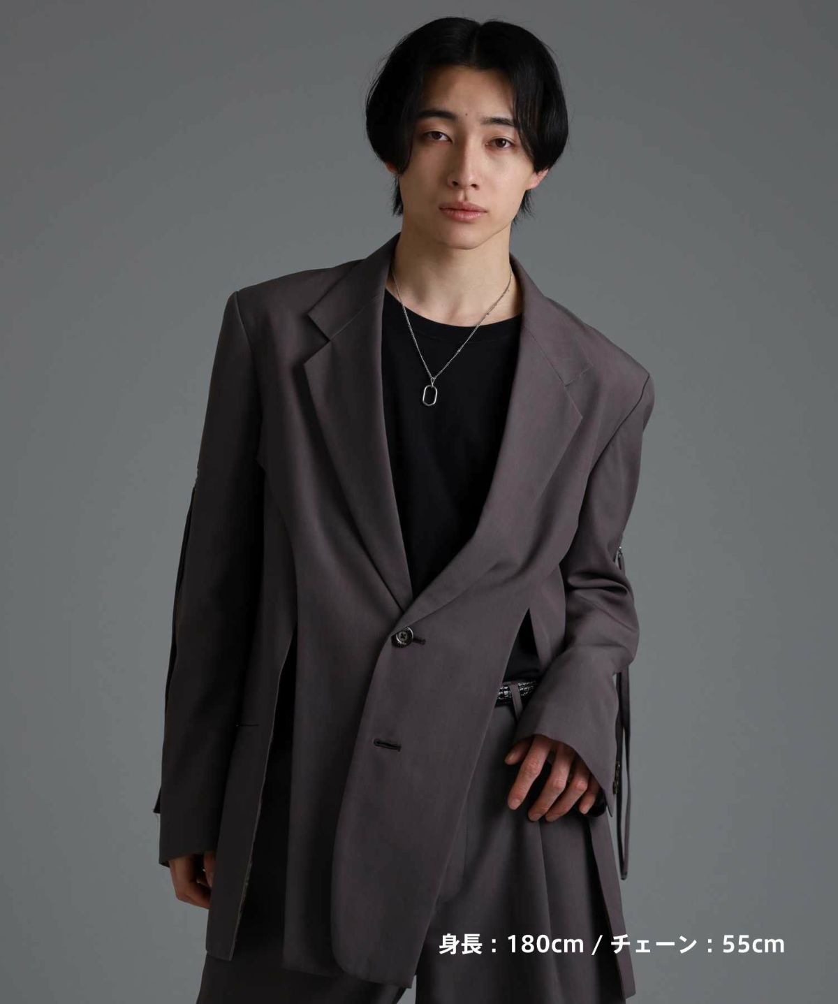 【限定展開】“LH-1”オーバルラインネックレス/サージカルステンレス（金属アレルギー対応）