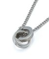 【ONLINE STORE 限定】“SAND”ダブルリングネックレス（ダイヤモンドplus）/サージカルステンレス（金属アレルギー対応）