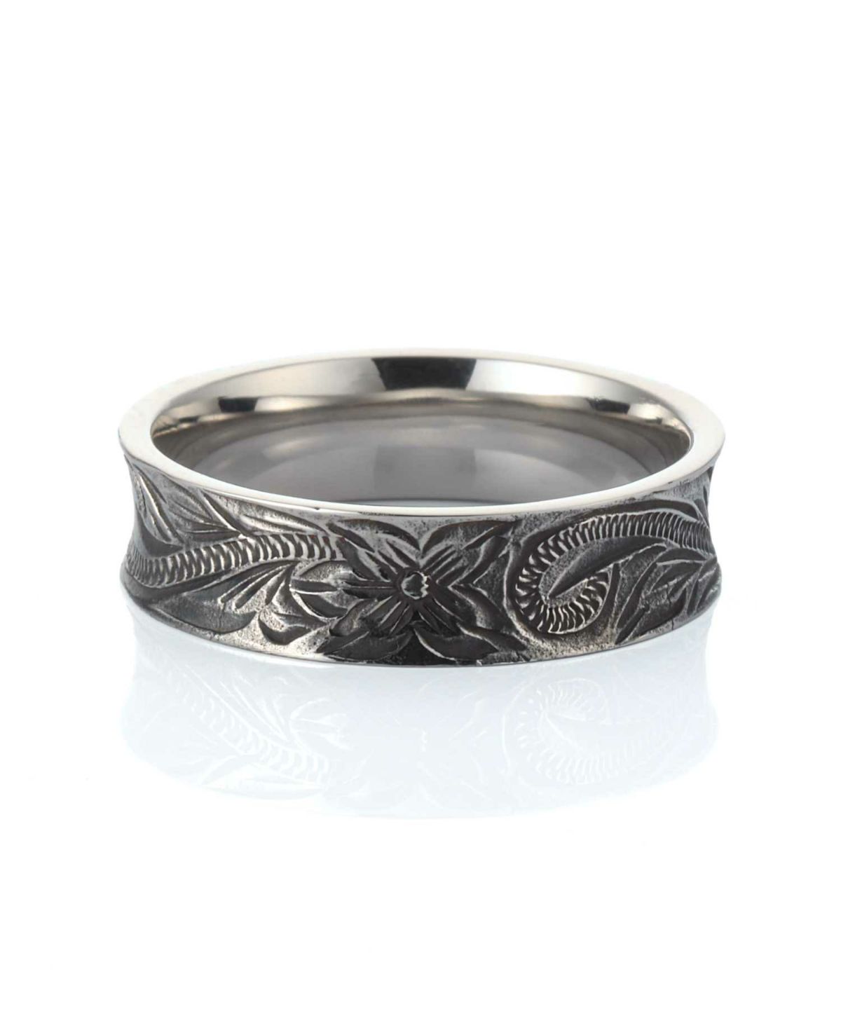 【限定展開】“HAWAIIAN”リバースラウンドリング/サージカルステンレス（金属アレルギー対応）