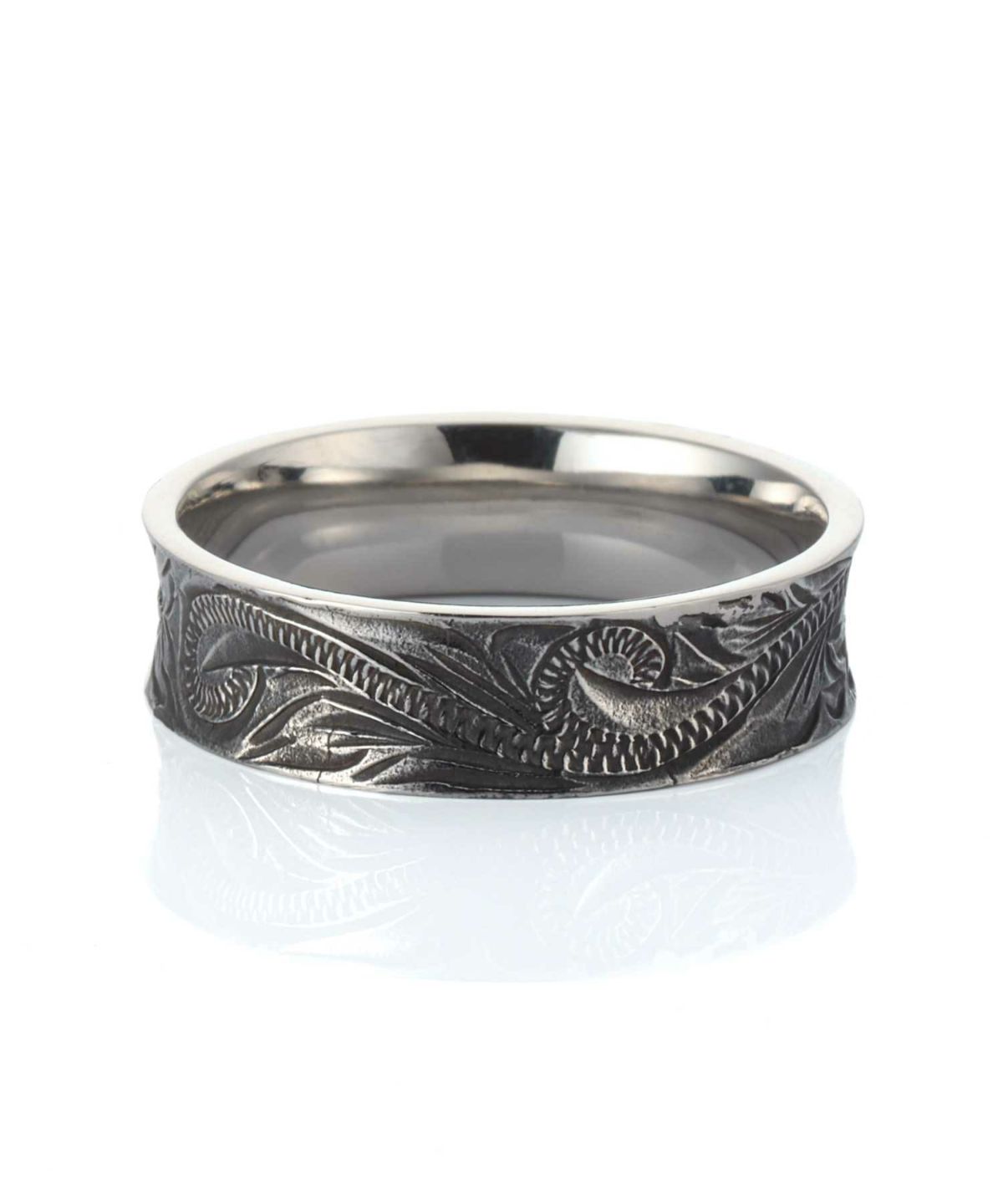 【限定展開】“HAWAIIAN”リバースラウンドリング/サージカルステンレス（金属アレルギー対応）