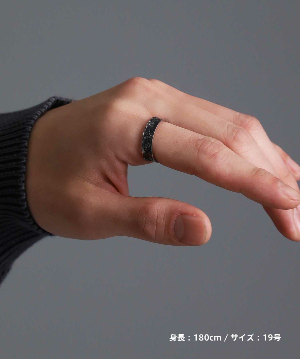 【限定展開】“HAWAIIAN”リバースラウンドリング/サージカルステンレス（金属アレルギー対応）