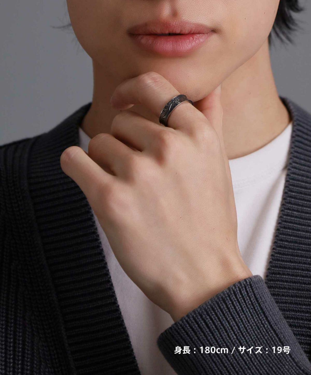 【限定展開】“HAWAIIAN”リバースラウンドリング/サージカルステンレス（金属アレルギー対応）