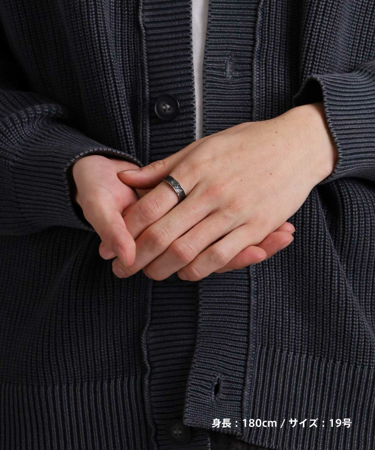 【限定展開】“HAWAIIAN”リバースラウンドリング/サージカルステンレス（金属アレルギー対応）