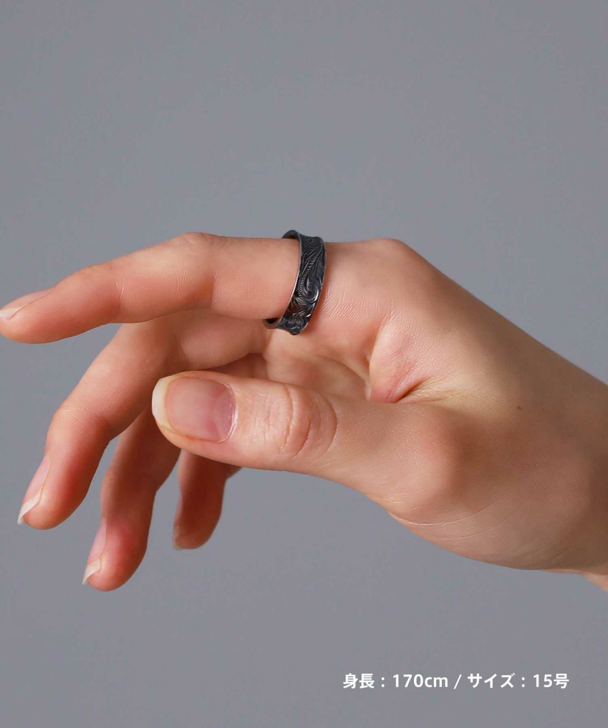 【限定展開】“HAWAIIAN”リバースラウンドリング/サージカルステンレス（金属アレルギー対応）