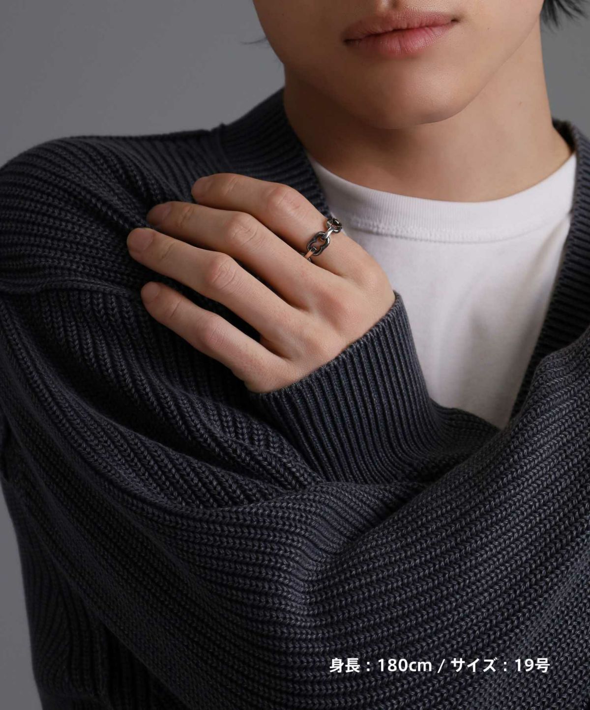 【限定展開】“HAWAIIAN”アンカーチェーンリング/サージカルステンレス（金属アレルギー対応）