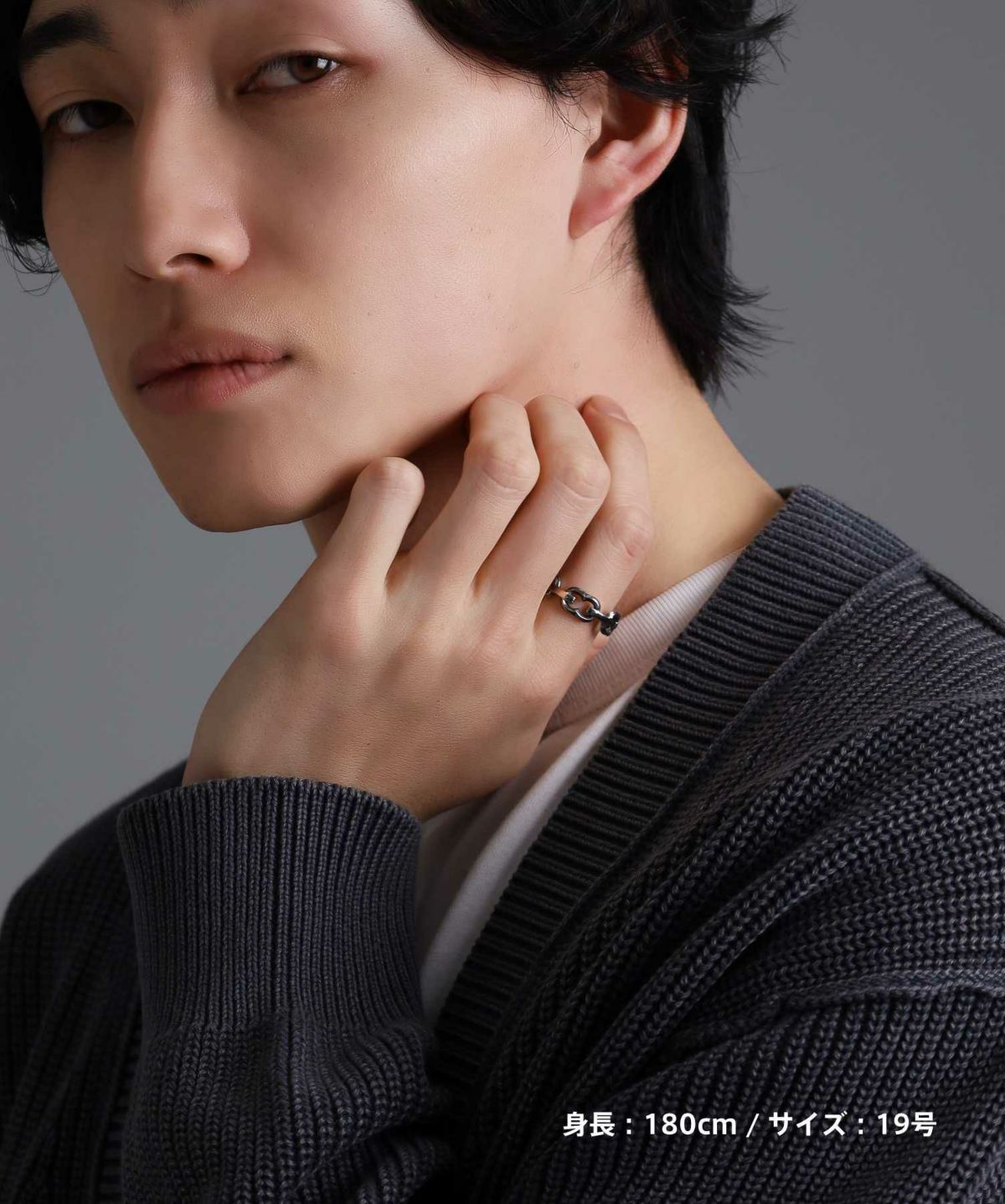 【限定展開】“HAWAIIAN”アンカーチェーンリング/サージカルステンレス（金属アレルギー対応）