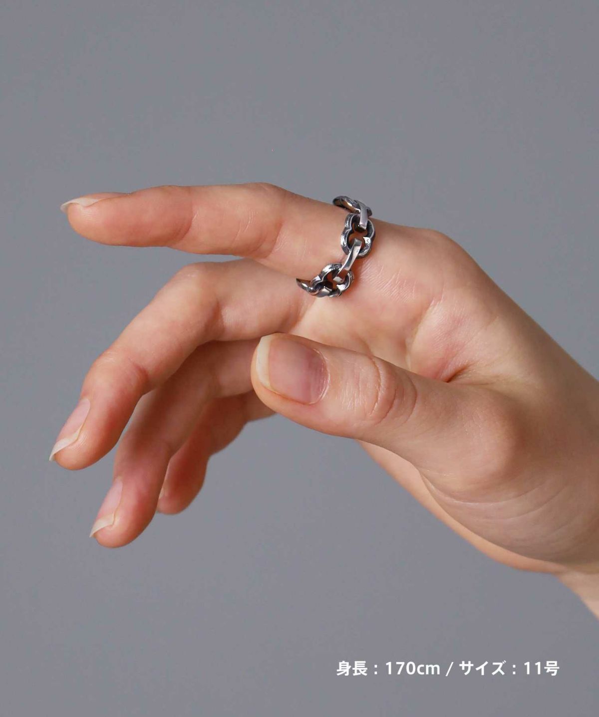 【限定展開】“HAWAIIAN”アンカーチェーンリング/サージカルステンレス（金属アレルギー対応）