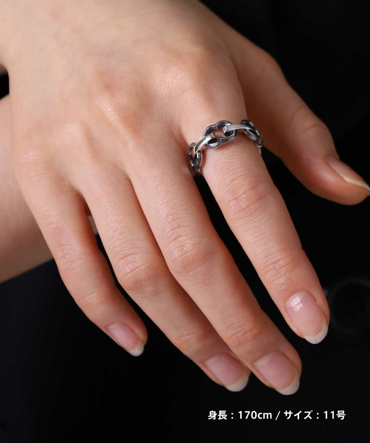 【限定展開】“HAWAIIAN”アンカーチェーンリング/サージカルステンレス（金属アレルギー対応）