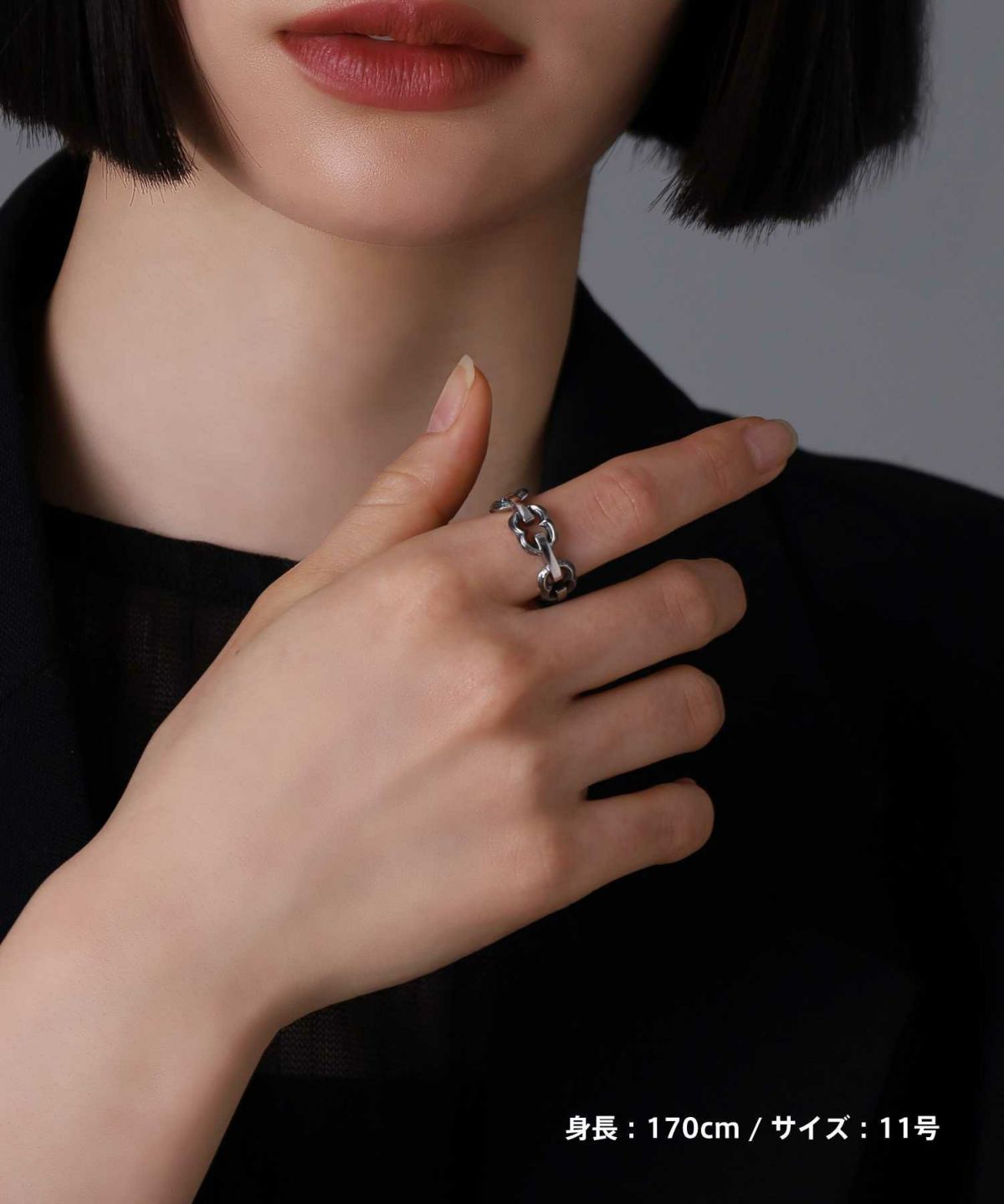 【限定展開】“HAWAIIAN”アンカーチェーンリング/サージカルステンレス（金属アレルギー対応）