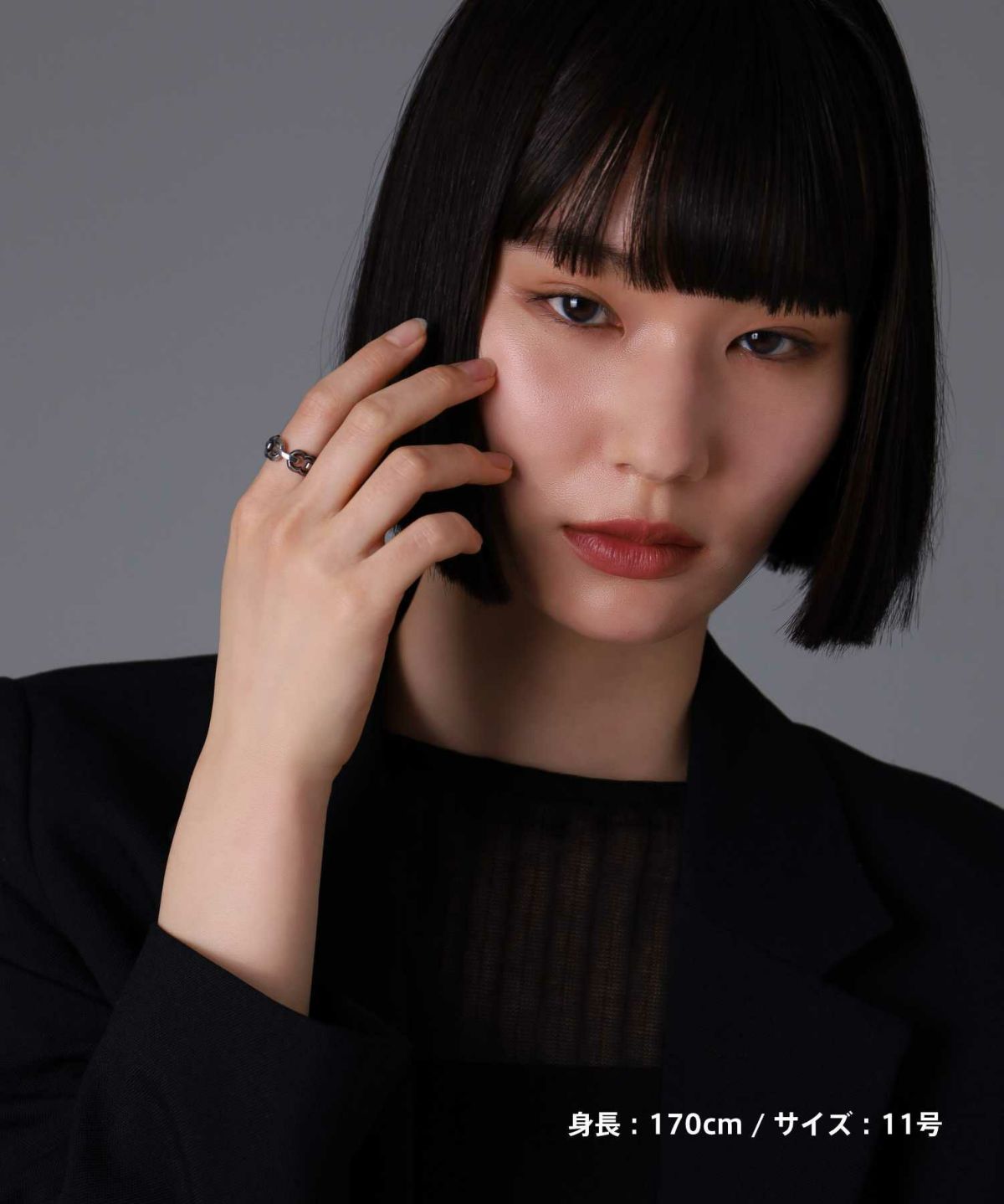 【限定展開】“HAWAIIAN”アンカーチェーンリング/サージカルステンレス（金属アレルギー対応）